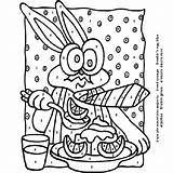 Lemons Rabbit Crayola sketch template