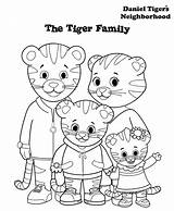 Tiger Daniel Coloring Pages Printable Family Neighborhood Kids Printables Sheets Print Color Bible Pbs Getcolorings Birthday Da Size Coloringfolder sketch template
