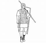 Romano Soldado Soldato Dibujo Colorir Romanos Soldados Stampare Acolore Cavalieri Desenhos Caballeros sketch template