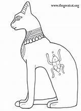 Coloring Cats Cat Egyptian Ancient Bastet Drawings Egypt Book Choose Board Adults sketch template