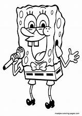 Coloring Spongebob Pages Singing Squarepants Maatjes sketch template