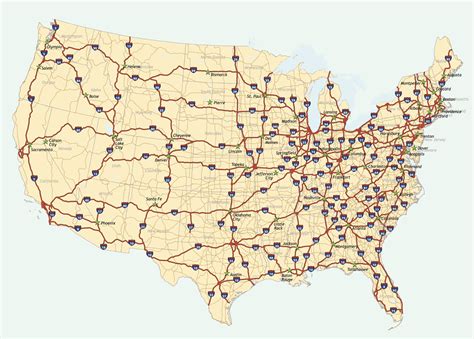 map  roads  highways