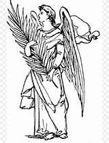 Archangel Guardian sketch template