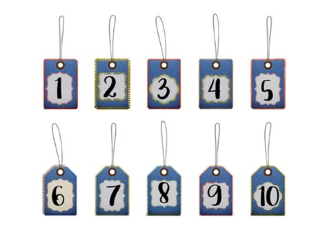 number tags  labels   teaching resources