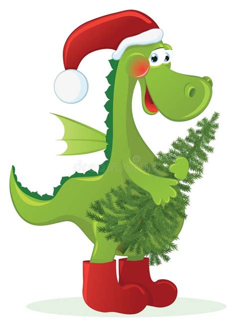 year dragon stock vector illustration  christmas