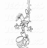 Bungee Jumper Coloring Male sketch template