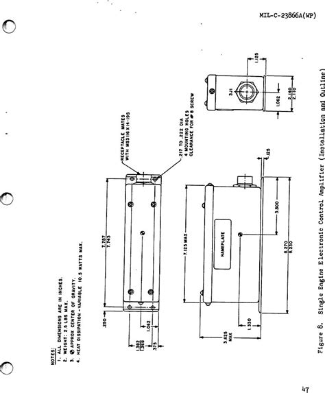 figure  single engine electronic amplifier installation  outline