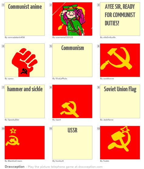 communist anime drawception