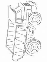 Pages Coloring Dump Truck Printable sketch template