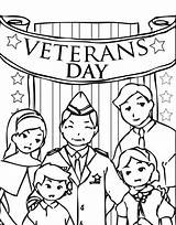 Veterans Coloring Pages Celebrating Family Kids Printable Drawing Color Getcolorings Getdrawings sketch template