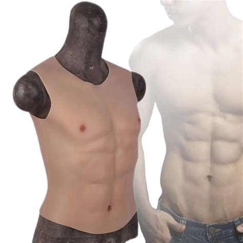 Urchoice Realistic Macho Fake Belly Chest Shoulder Padded Abdominal