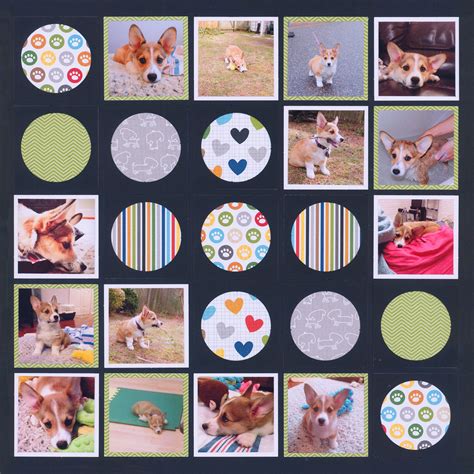 scrapbook layouts   squares mosaic moments page layout system