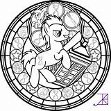 Coloring Doctor Pages Akili Choose Board Who Hooves Stained Glass Pony Printable sketch template