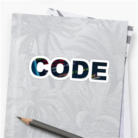 code sticker  petrosdeme redbubble