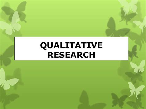 qualitative research powerpoint    id