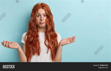 confused redhead image and photo free trial bigstock