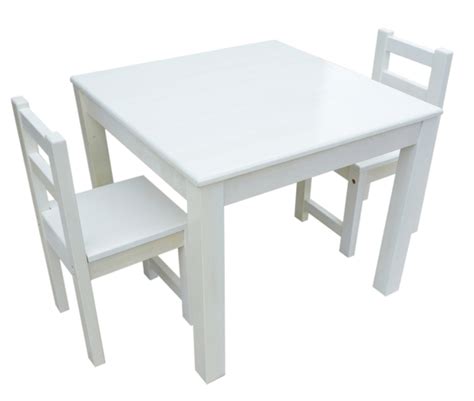 qtoys eco friendly white table chair set  kids
