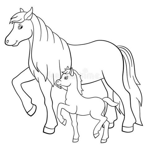 horses  foals coloring pages coloriage cheval coloriage animaux