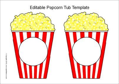 editable popcorn tub templates sb sparklebox popcorn tub