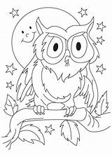 Owl Great Horned Coloring Pages Printable Body Cute Choose Board Template Popular sketch template