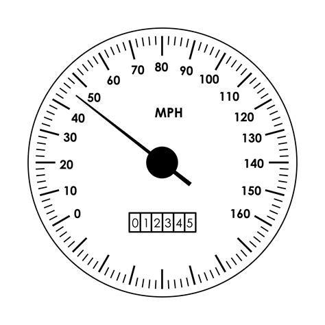 car speedometer tachometer vector illustration speed panel  dial  vector art