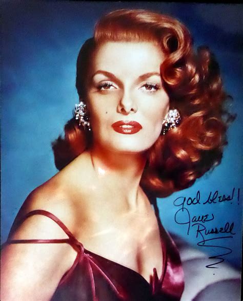 “the Two And Only” Actress Jane Russell Color Photo