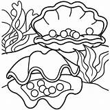 Coloring Pages Pearl Oyster Scuba Diver Clam Shell Colouring Cartoon Pearls Printable Jewelry Drawing Oysters Shells Color Kids Clipart Cliparts sketch template