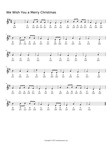 We Wish You A Merry Christmas Sheet Music For Voice Download Free In