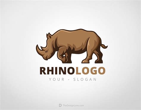 rhino logo design rhino rhinos rhinoceros horn animal