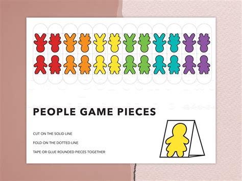 printable game pieces board game pieces template board game etsy
