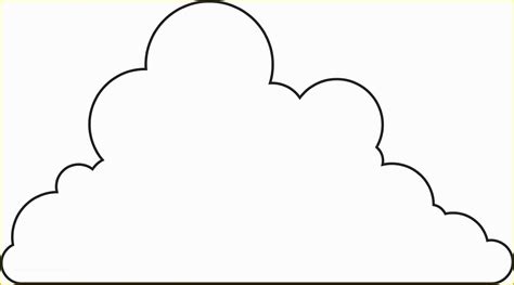 cloud template   cloud clipart cutout pencil   color cloud