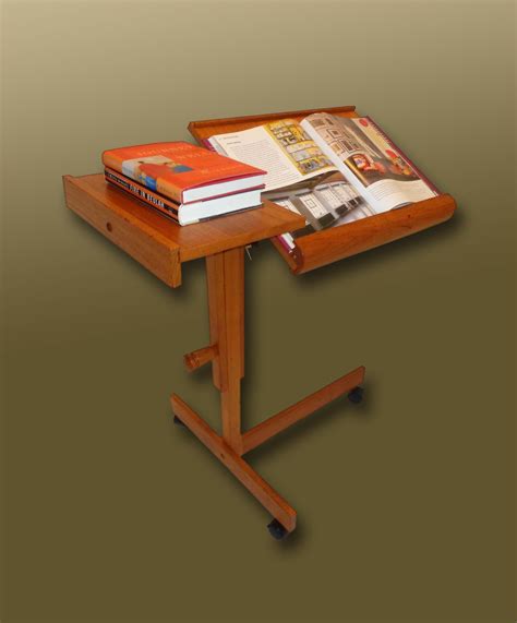 levenger adjustable teak reading table   denmark sold mid