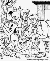 Coloring Mystery Doo Begins Scooby Halloween Pages Printable sketch template