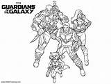 Galaxy Guardians Characters Coloring Pages Kids Printable Adults sketch template