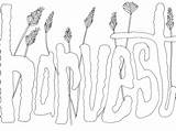 Harvest Colouring sketch template