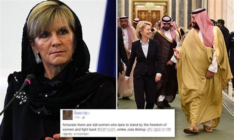 Julie Bishop Cops More Criticism For Wearing Head Scarf In