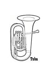 Tuba Punky sketch template