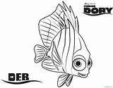 Dory Finding Pages Coloring Getcolorings Disneys Nemo sketch template