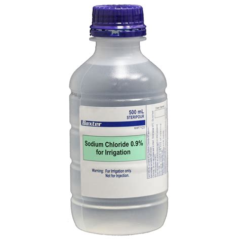 sodium chloride  ml baxter mec  medical equipment