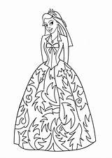 Prinses Kleurplaat sketch template