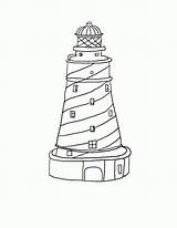 Lighthouse Coloring Pages Printable Lighthouses Template Kids Printables Print Drawing Color Adults Drawings Lunch Templates Sheets Simple Adult Milliande Beach sketch template