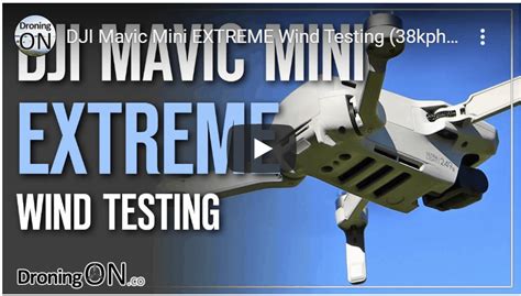 automated drones dji mavic mini extreme wind testing video mphkph