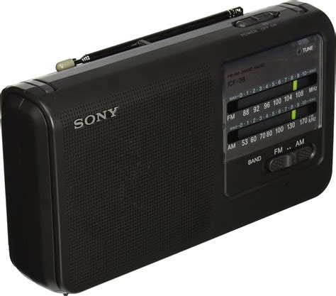 amazoncom sony icf portable amfm radio black home audio theater