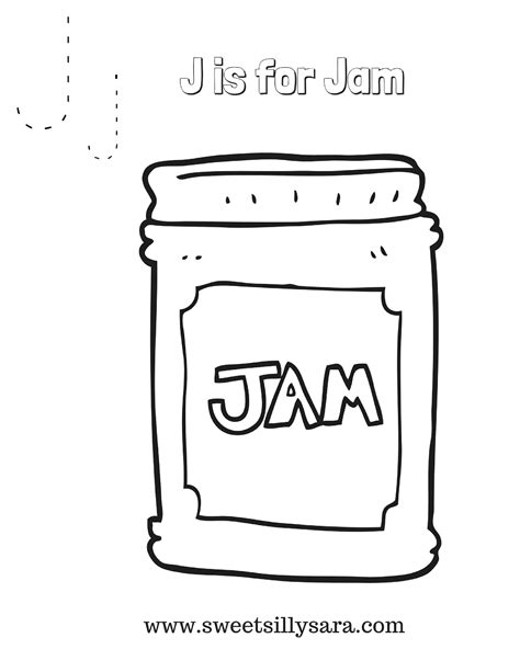 sweet silly sara    jam coloring page