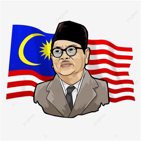 tunku abdul rahman white transparent tunku abdul rahman malaysia flag