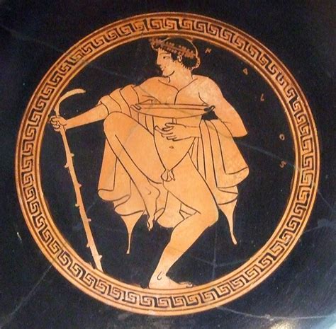 Ipernity Detail Of A Kylix With A Reveler Attributed To