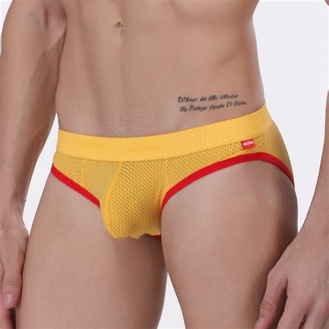 Mens Underwear Briefs Gay Underwear Sexy Mesh Men Underwear Man