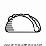 Taco Imprimir Colorir Ultracoloringpages sketch template
