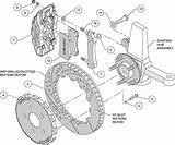 Brake Front Assembly Schematic Kit Wilwood Aero6 Big sketch template
