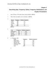 Solution Manual for Statistical Techniques in Business and